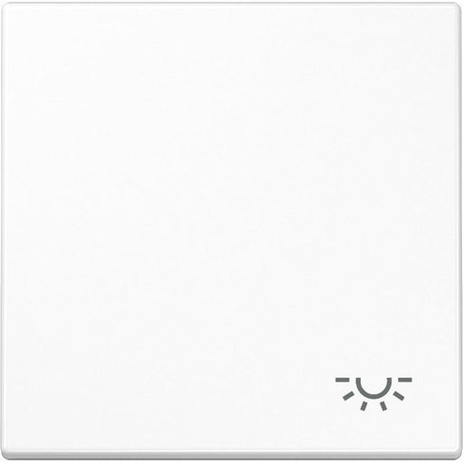 Jung - Abdeckung/Bedienelement für Installationsschalterprogramme Wippe Symbol LICHT aws LS 990 L WW für Taster