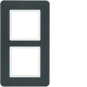 Berker - Abdeckrahmen Rahmen 2f. anth/samt 10126186