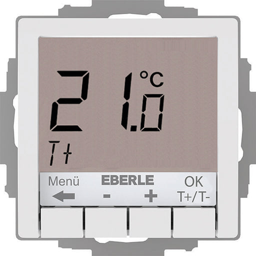 Eberle Controls - Raumthermostat/Uhrenthermostat UP-Thermostat UTE4100Rw-RAL9010G55 Hinterleuchtung weiß