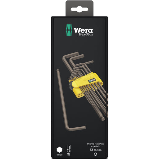 Wera - Werkzeugset Winkelschlüsselsatz 05021721001 950/13 BlackLaser