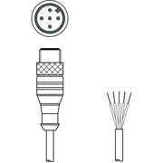 Leuze - Konfektioniertes Sensor-Aktor-Kabel Anschlussleitung KB DN/CAN-2000 SA