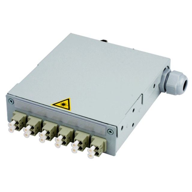 Telegärtner - Patchpanel LWL TS-Verteiler mit 6xLC-D 100022885 Keramikhülse