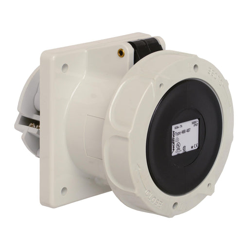 Walther Werke - CEE-Anbausteckdose (IEC 60309) Anbaudose gerade 63A 469407 4P 500V 7h IP67