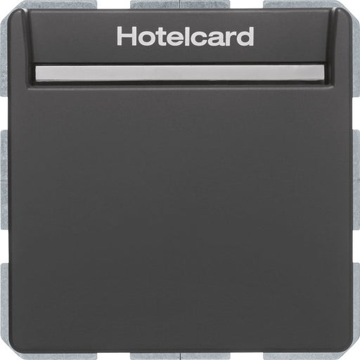 Berker - Taster Relais-Schalter Hotelcard 16406096 anthrazit samt