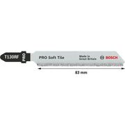 Bosch - Stichsägeblatt PRO Soft Tile T130RF 2608633104 Stichsägeblatt 83 mm