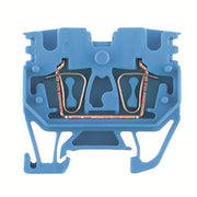 Weidmüller - Durchgangs-Reihenklemme Mittelklemme ZDUB 2.5-2/2AN/15 BL blau − 100 Stück