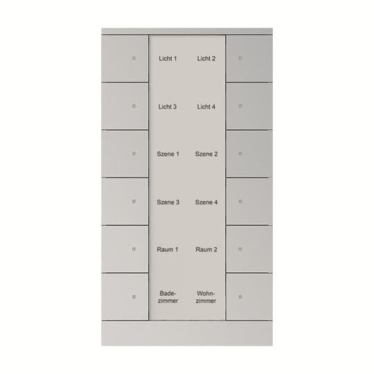 Busch-Jaeger - Bussystem-Tastsensor 12f. Bedienelement SB/U12.0.11-83 alusilber