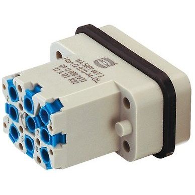 Harting - Kontakteinsatz für Rechtecksteckverbinder Stifteinsatz 09120082633 Han Q8/0-M-QL − 10 Stück