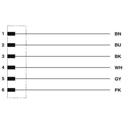 Phoenix Contact - Konfektioniertes Sensor-Aktor-Kabel Sensor-/Aktor-Kabel SAC-6P-DTMS/ 3,0-PUR