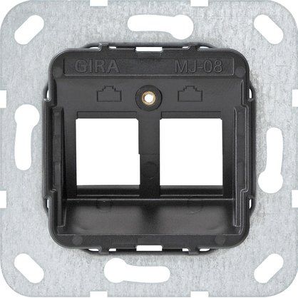 Gira - Einsatz/Abdeckung für Kommunikationstechnik Modular Jack 8 2fach 560800 UP Tragring