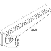 Rico - Ausleger für Kabeltragsystem Ausleger 16B1-400-V 400mm 3,6 kN