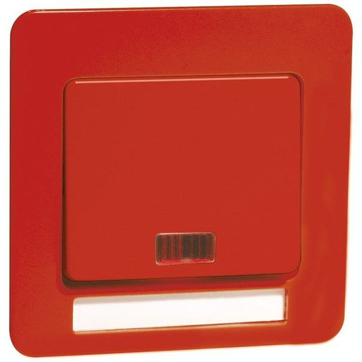 Peha - Abdeckung/Bedienelement für Installationsschalterprogramme Wippe rot Beschriftungsf D 81.640.36 GLK NA eld rote Linse