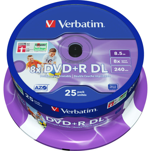 Verbatim - Speichermedium digital DVD+R DL 43667 (VE25) Cakebox 25 Discs