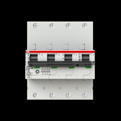 ABB Stotz S&J - Selektiver Hauptleitungsschutzschalter Haupleitungsschutzschalter S754DR-E63 63A E 25kA 4P