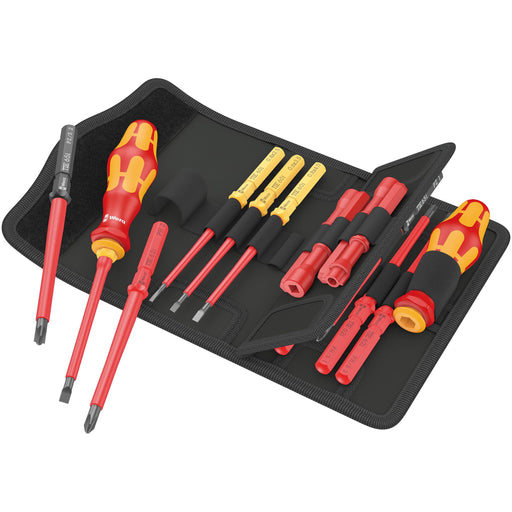 Wera - Werkzeugset Kraftform Kompakt VDE Uni. 05006614001 Tool Finder, 18-tlg