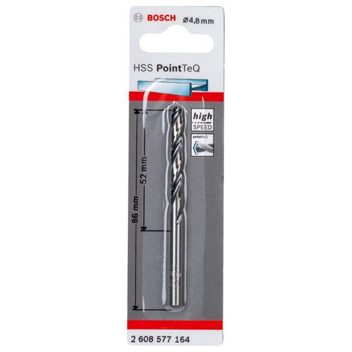 Bosch - Bohrer Metallspiralbohrer HSS 2608577164 PointTeQ DIN 338 4,8