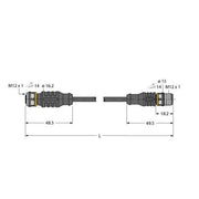 Turck - Konfektioniertes Sensor-Aktor-Kabel Aktuator- u. Sensorleitung RKC4.4T-P7X#6631646 PUR