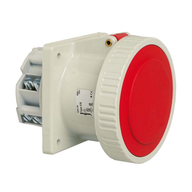 Walther Werke - CEE-Anbausteckdose (IEC 60309) Anbaudose gerade 125A 479NI 5P 400V 6h IP67