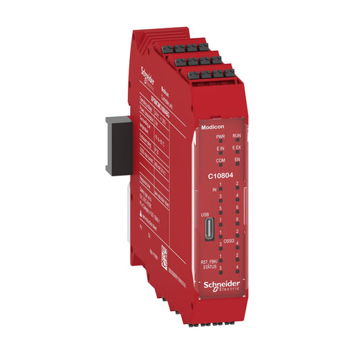 Schneider Electric - Gerät zur Überwachung von sicherheitsgerichteten Stromkreisen CPU modularer Sicherheits- XPSMCMC10804BG controller Modicon