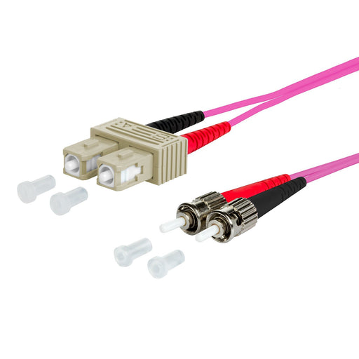 Metz Connect - Patchkabel LWL Duplexkabel SC/ST 151S1EOAO10E 50,0 OM4 1m