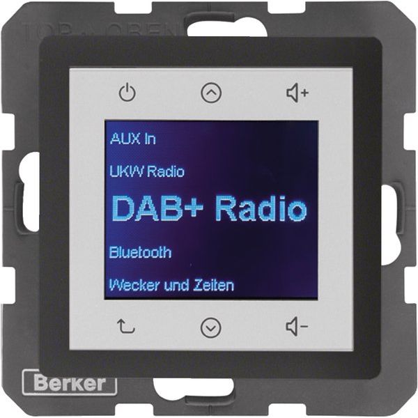 Berker - Elektronik-Gerät für Installationsschalterprogramme Radio DAB+, Q.x anth. 29846086