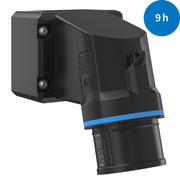 Walther Werke - CEE-Gerätestecker (IEC 60309) CEE NEO Wandgerätestecker FW714509CC 16A 5P 9h IP54 − 10 Stück