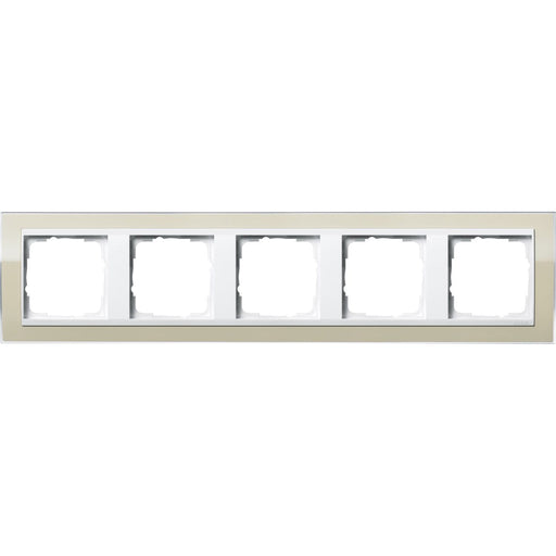 Gira - Abdeckrahmen 5fach 0215773 klar sand