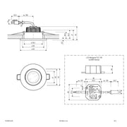 EVN Lichttechnik - Downlight/Strahler/Flutlicht P-LED Deckeneinbauleuchte PC20N613D2W 230V 3000K-2000K