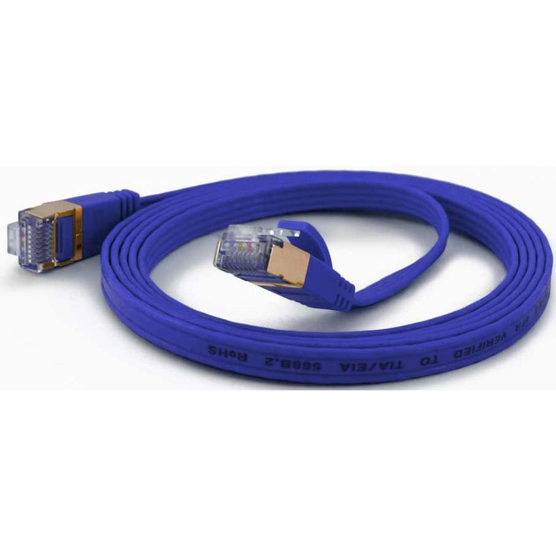 Wantec - Patchkabel Kupfer FTP-Patchkabel Cat.6A bl 7016 bl 0,2m 0,2m RJ45 1,6x6,5mm