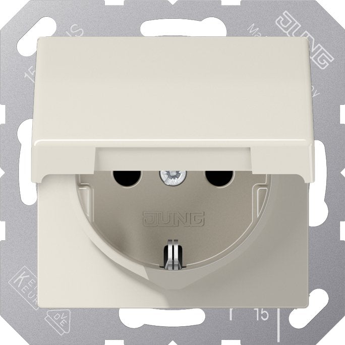 Jung - Steckdose SCHUKO-Steckdose 16A 250V ABAS 1520 KIKL Klappdeckel