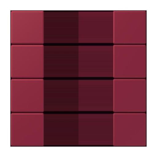 Jung - Abdeckung/Bedienelement für Installationsschalterprogramme Tastensatz 4fach LC 504 TSA 255 le rubis