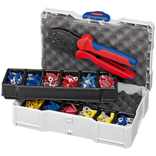 Knipex - Sortimentskasten für Anschluss- und Verbindungstechnik Crimp-Sortiment 97 90 21 für Kabelverbinder