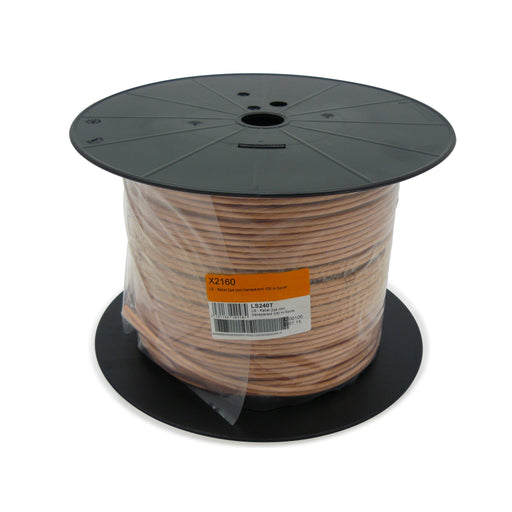 Televes - Lautsprecherleitung LS-Kabel 2x4 mm LS240T 100m Spule,transp. − 100 Meter