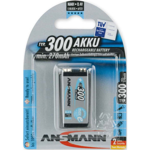 Ansmann - Akku NiMH E-Block 5035453 9V,300mAh