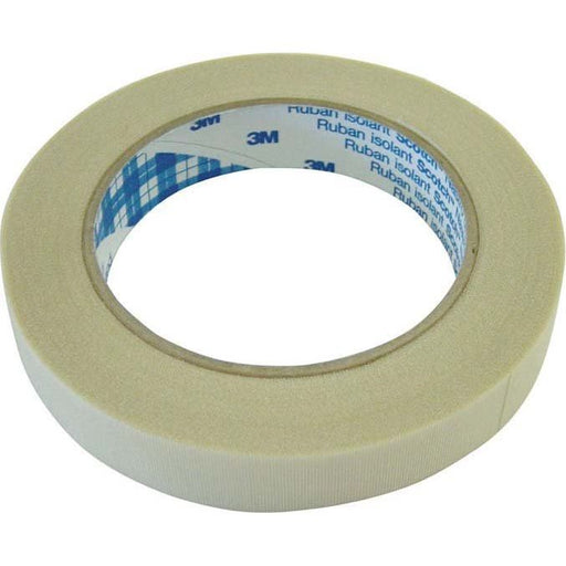 3M - Klebeband Glasfaser Gewebeband Scotch 69 25x33 25 mm x 33 m, weiß − 9 Stück