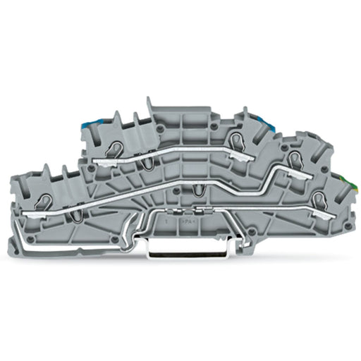 WAGO - Installations-Etagenklemme Installationsetagenklemme 2003-6646 4mm² grau N/L/PE