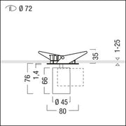 Zumtobel Group - Downlight/Strahler/Flutlicht LED-Einbauleuchte SUP2 M R72 #60817632 4000K