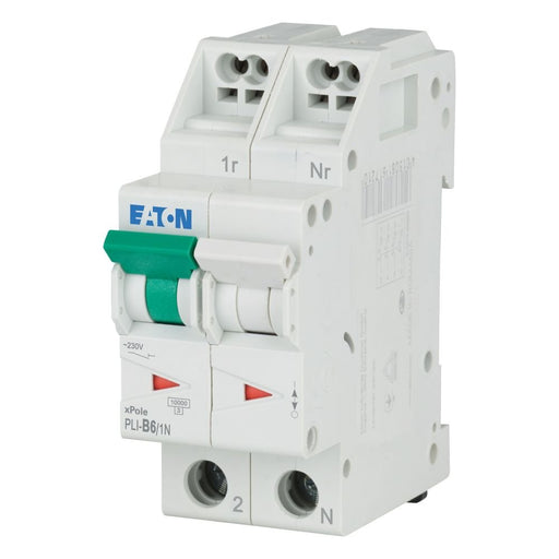 Eaton - Leitungsschutzschalter PLI-B6/1N B 6A, 1p+N Steckkl