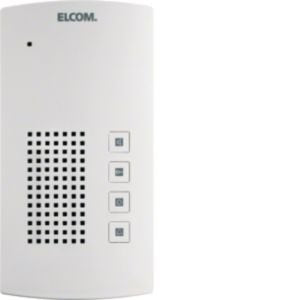 Elcom - Innenstation für Türkommunikation Freisprech-Haustelefon BFT-200 i2-Bus, weiss