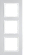 Berker - Abdeckrahmen Rahmen Alu/pows 10136914 3fach