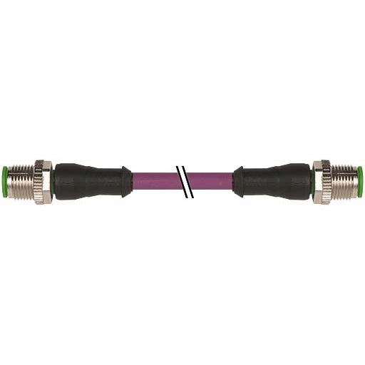 Murrelektronik - Konfektioniertes Sensor-Aktor-Kabel M12 Stecker gerade 7000-44511-7980150 auf M12 Stecker ger