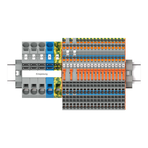 WAGO - Installations-Etagenklemme Set,mit Betätigungsöffnung 821-112