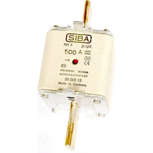 Siba - Messersicherung NH-Sicherungseinsatz 2021308.400 NH3 400A aM 690V − 3 Stück