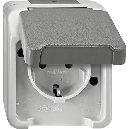 Merten - Steckdose SCHUKO-Steckdose MEG2301-8029 lichtgrau