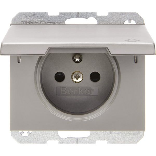 Berker - Steckdose eds 6765777104 m.Schutzkon.-stift