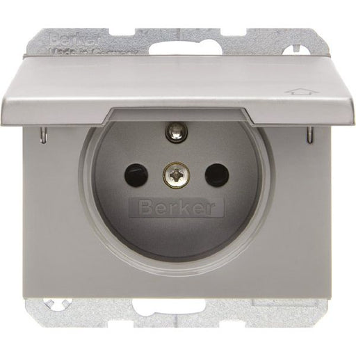 Berker - Steckdose eds 6765777104 m.Schutzkon.-stift