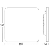 Steinel - Decken-/Wandleuchte Sensor-LED-Innenleuchte R30 Q basic SC 4000K 55 x 350 x 350 mm WS