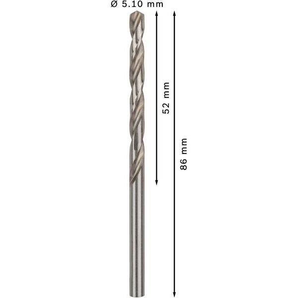Bosch - Bohrer PRO Metal HSS-G 2608585491 Spiralbohrer 5,1 x