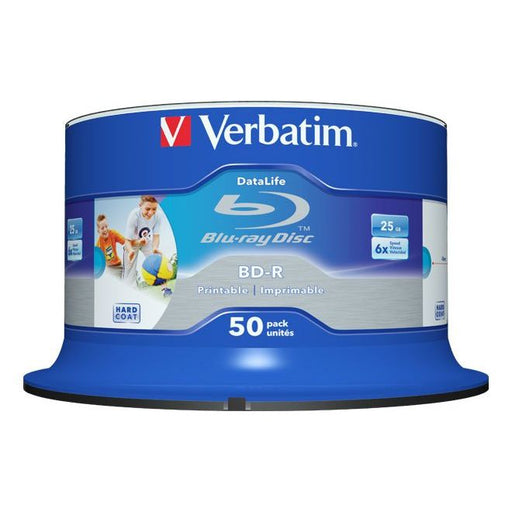 Verbatim - Speichermedium digital BD-R 25GB/1-6x 43812 (VE50) Cakebox (50 Disc)