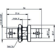 Telegärtner - Koax-Kupplung BNC Verbind.Stück (F-F) 100023592 UG-492A/U, 50 Ohm − 5 Stück